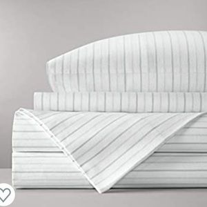 Boll and Branch Flannel Queen 4pc Sheets, Pewter